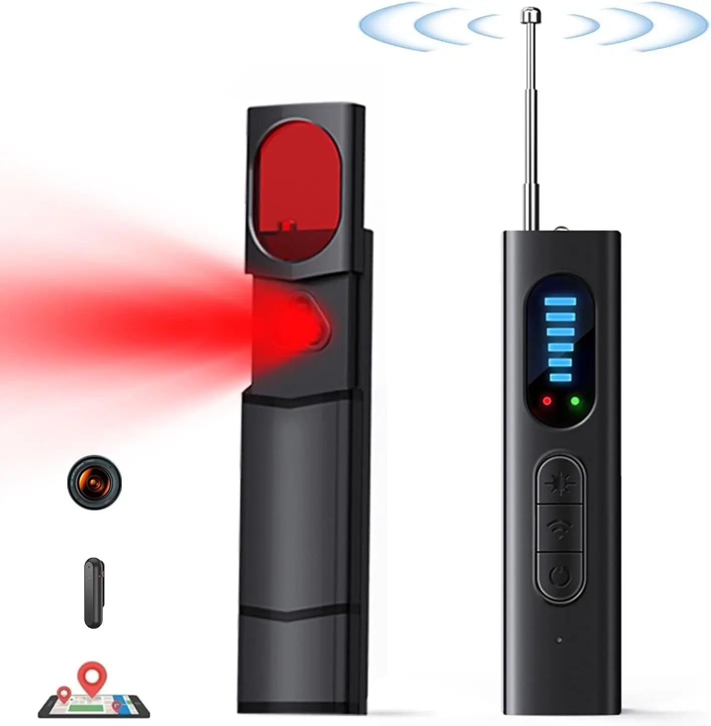 Hidden Camera Detector & GPS Tracker Finder with RF Signal Scanner