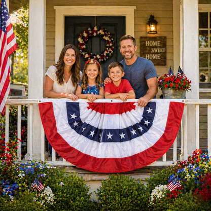 Heritage American Flag Bunting | 24-in x 48-in