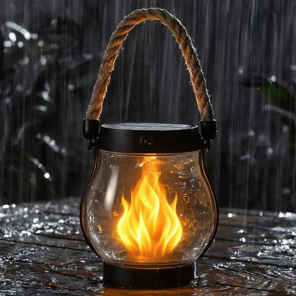 Kaliiqo™ Flickering Flame Solar Lantern Outdoor Lights