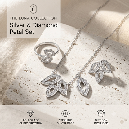 Luxe Leaf Necklace Set