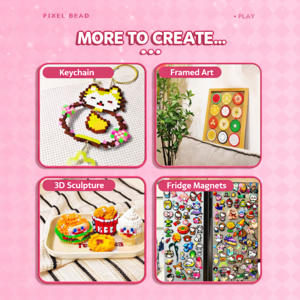 💝96-Color Fuse Beads Complete Kit✨ - Ultimate Set with Iron, Pegboards & Patterns for Endless DIY Crafts!🌟