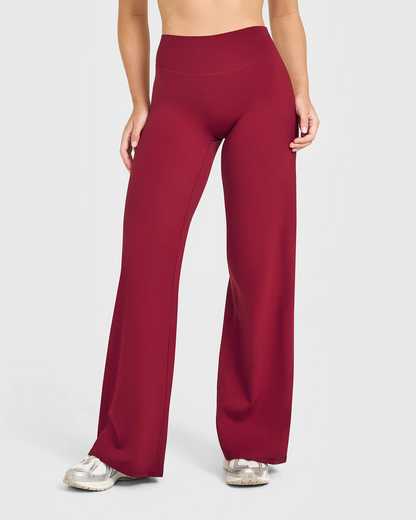 High-Waisted Naked-Feel Yoga Pants – Straight Leg Gym & Lounge Pants