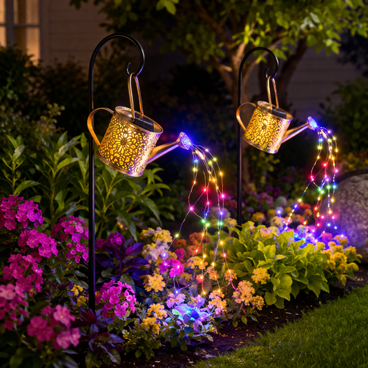 2026 Solar Powered Starry Watering Can (IP65 Waterproof)