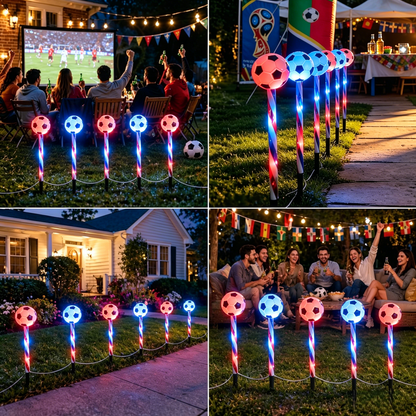 ⚽5-in-1 Solar Soccer Ground Lights – World Cup Edition