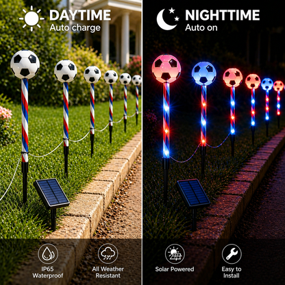 ⚽5-in-1 Solar Soccer Ground Lights – World Cup Edition