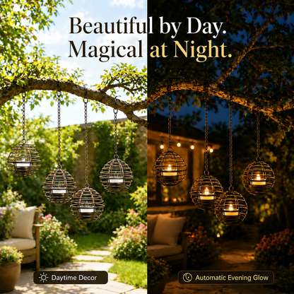 Solar Hanging Candle Lanterns