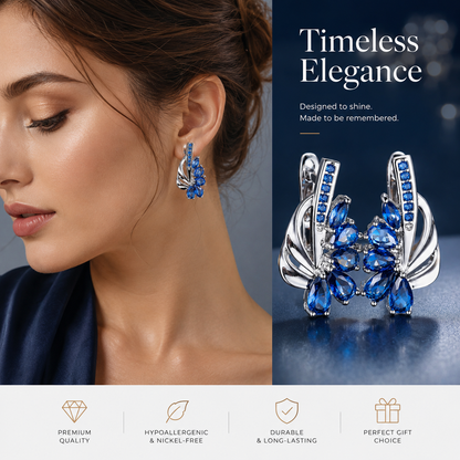 Timeless Elegance Crystal Drop Earrings