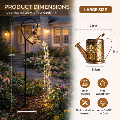 2026 Solar Powered Starry Watering Can (IP65 Waterproof)