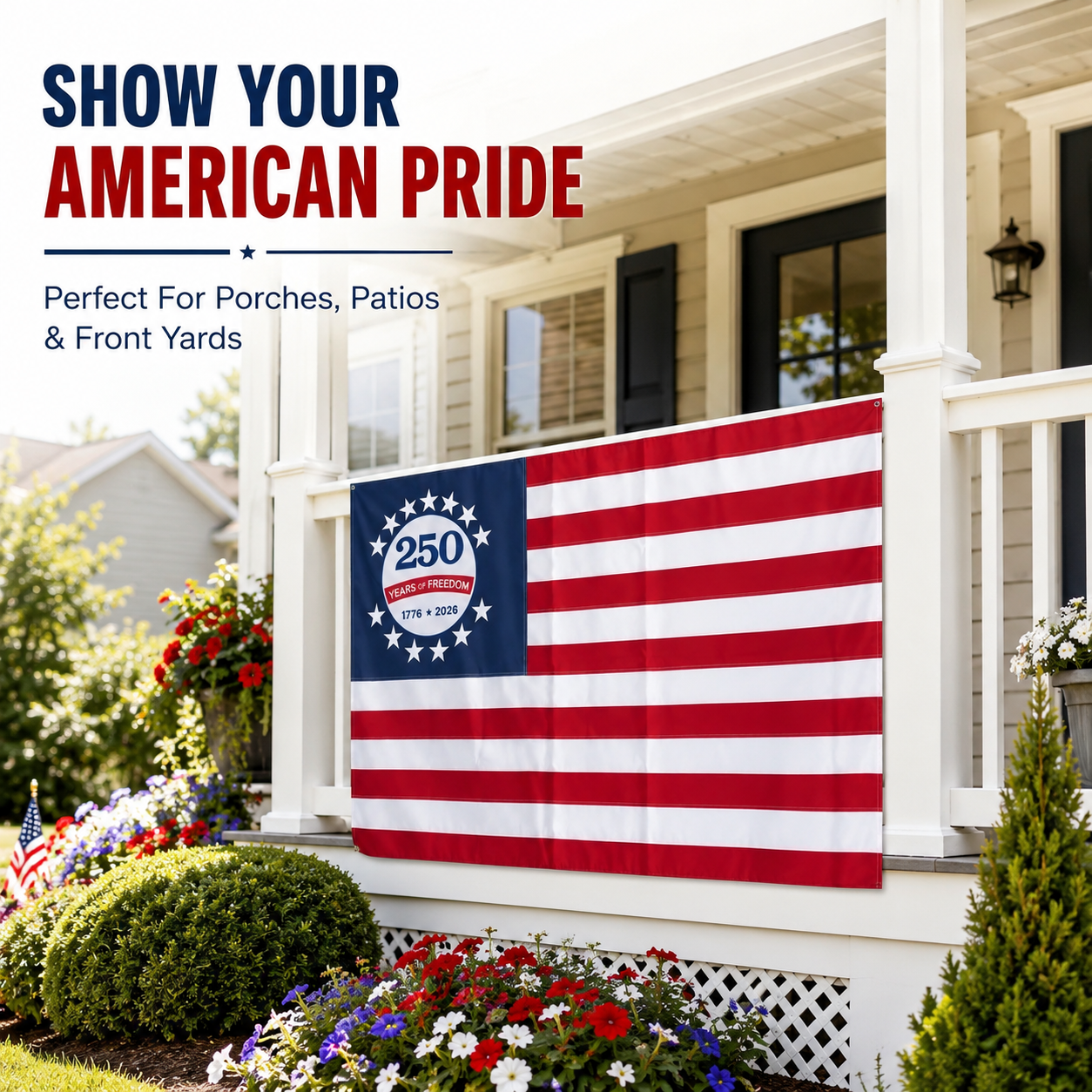 America 250th Anniversary Flag – 250 Years Of Freedom Patriotic Flag