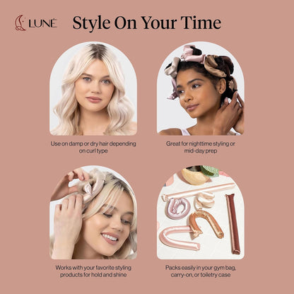 Easter Day Flash Sale - Satin Heatless Curling Set