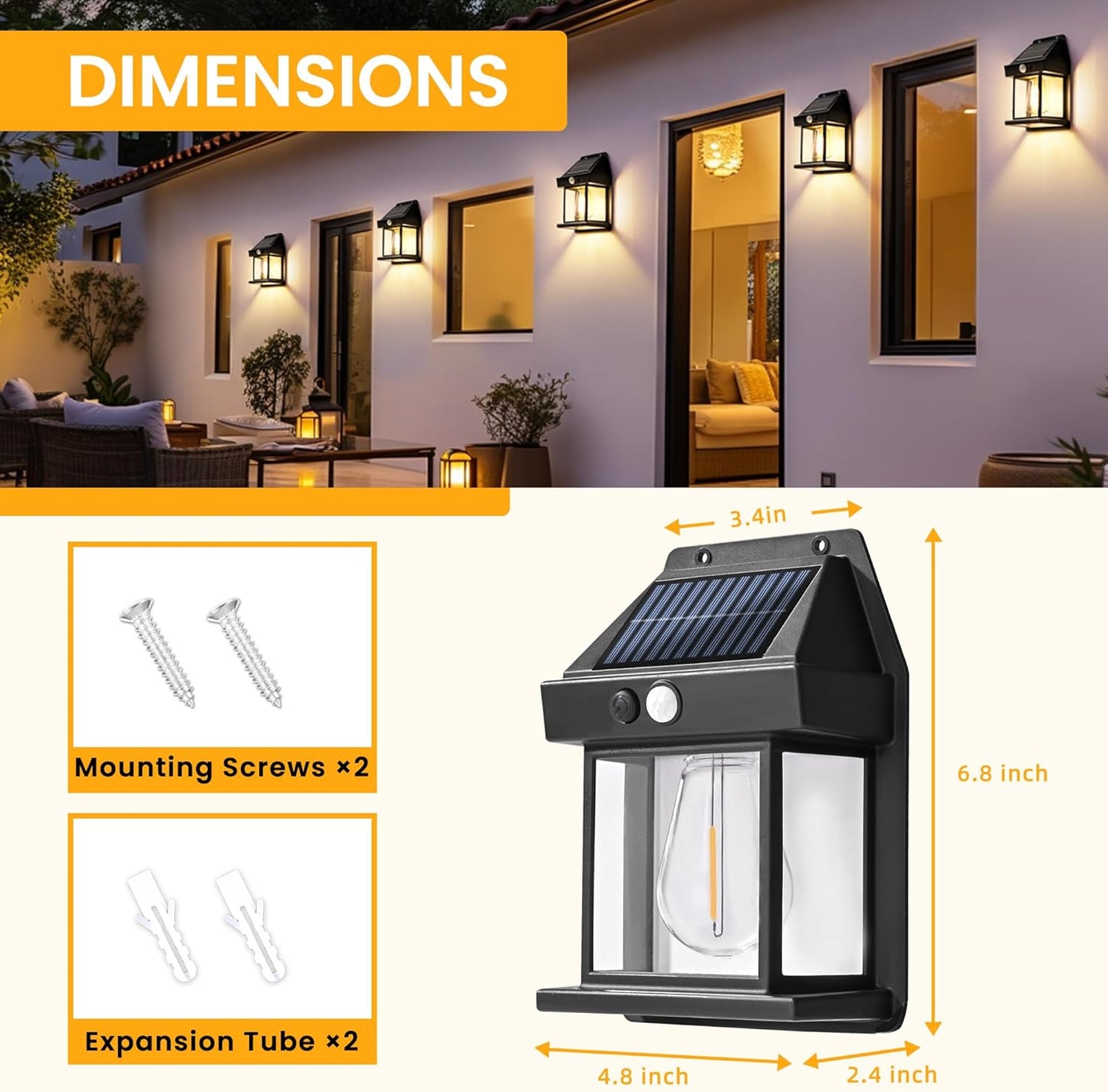 Solar Motion Lights — Instantly Brighten Your Outdoor Space