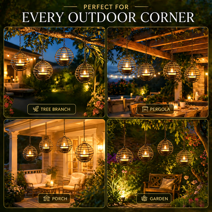 Solar Hanging Candle Lanterns