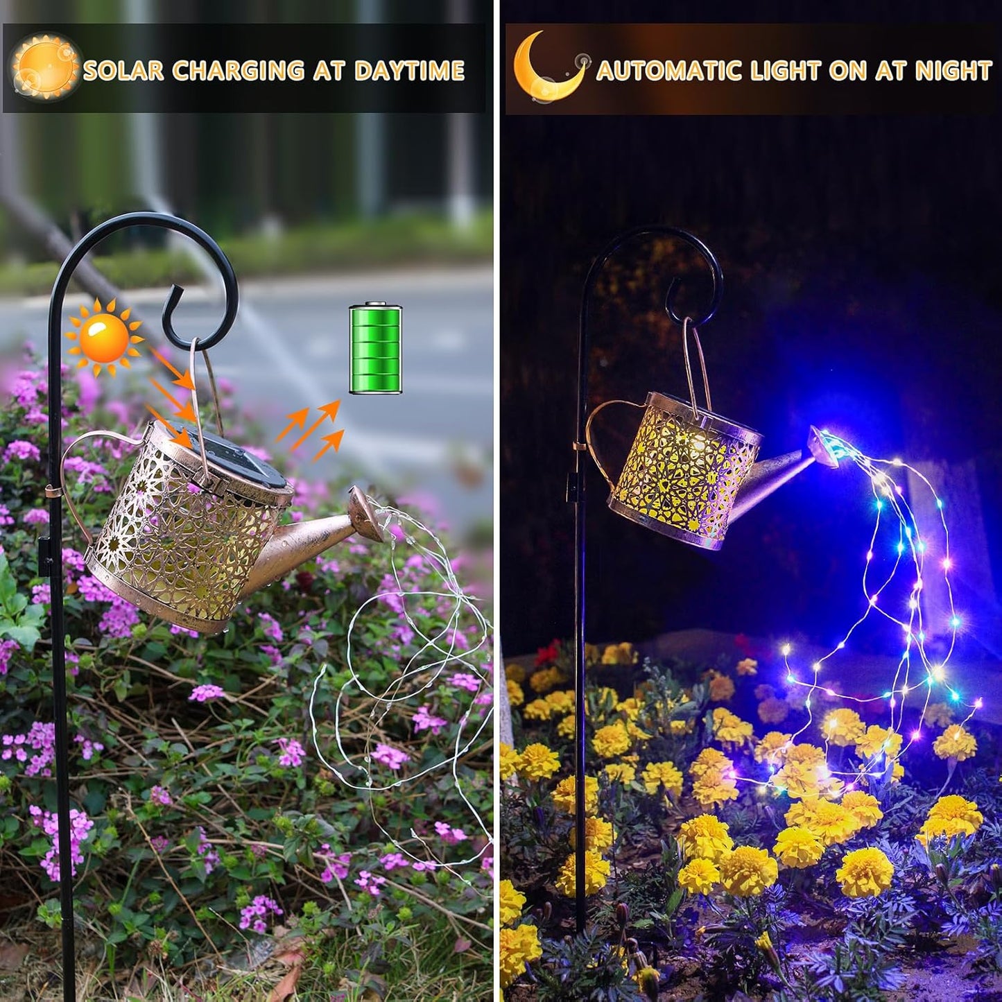 2026 Solar Powered Starry Watering Can (IP65 Waterproof)