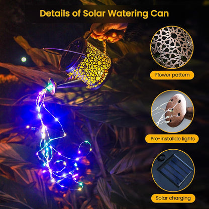 2026 Solar Powered Starry Watering Can (IP65 Waterproof)