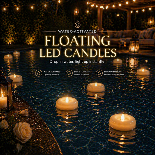 Water-Activated Waterproof Flameless Floating LED Candles