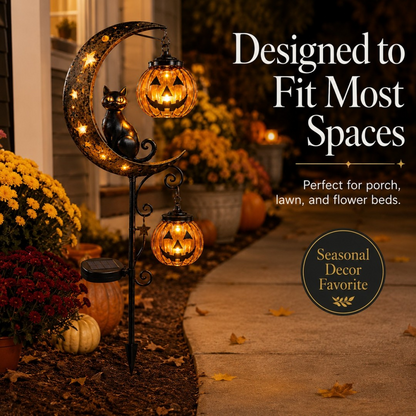 🎃Halloween Early Bird Special Sale 49% OFF-Pumpkin Moon Garden Stake Light-Buy 2 Free shipping