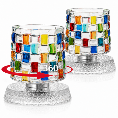 10oz Spinning Whiskey Glasses Set