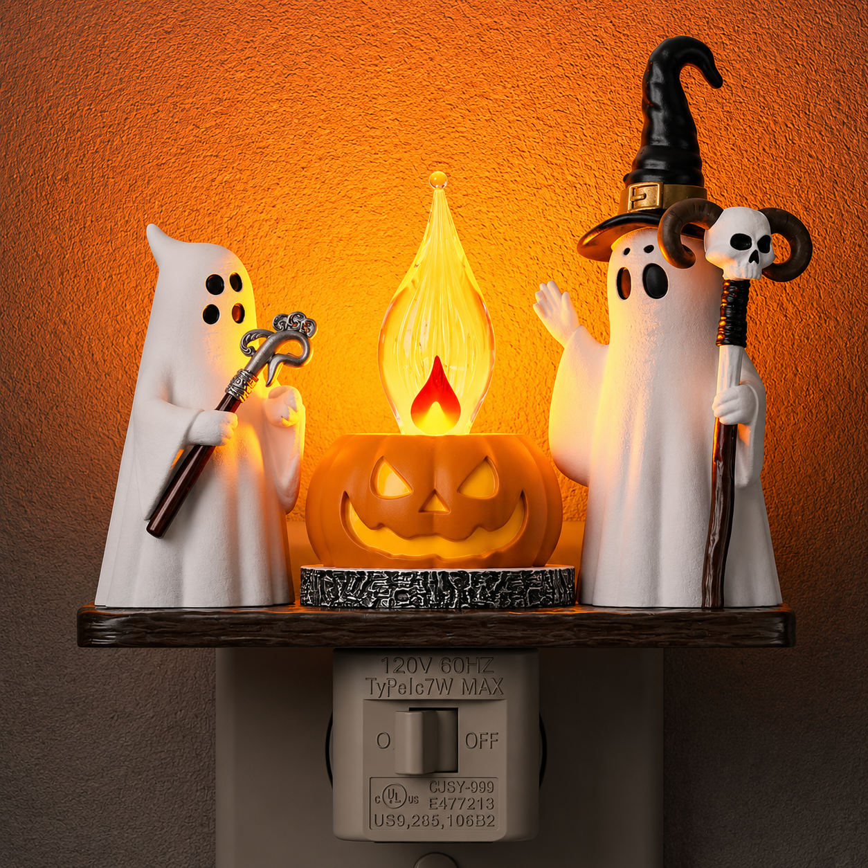 Halloween 🎃3D Ghost Campfire Night Light👻