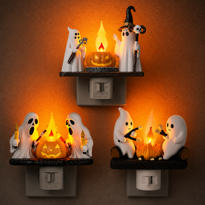 Halloween 🎃3D Ghost Campfire Night Light👻