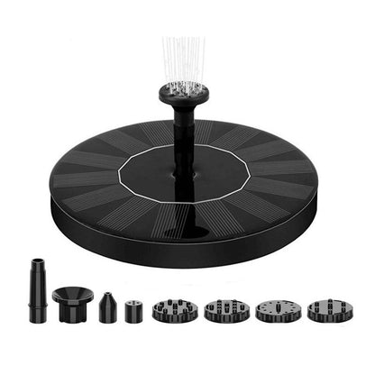 Solar Powered Bird Bath Fountain with 6 Nozzles for Bird Bath, Garden, Pond, Pool