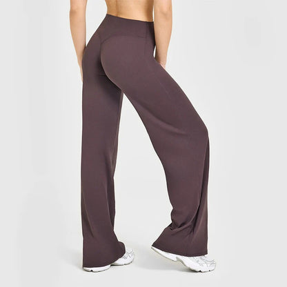 High-Waisted Naked-Feel Yoga Pants – Straight Leg Gym & Lounge Pants