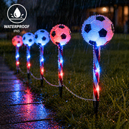 ⚽5-in-1 Solar Soccer Ground Lights – World Cup Edition