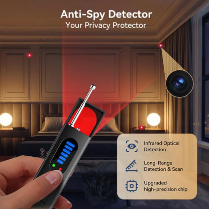 Hidden Camera Detector & GPS Tracker Finder with RF Signal Scanner