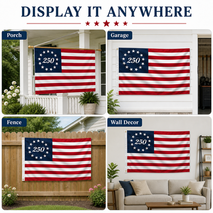America 250th Anniversary Flag – 250 Years Of Freedom Patriotic Flag