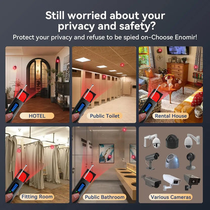 Hidden Camera Detector & GPS Tracker Finder with RF Signal Scanner