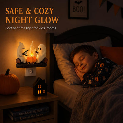 Halloween 🎃3D Ghost Campfire Night Light👻
