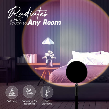 Rainbow lamp Gleamo night light projector for home decor