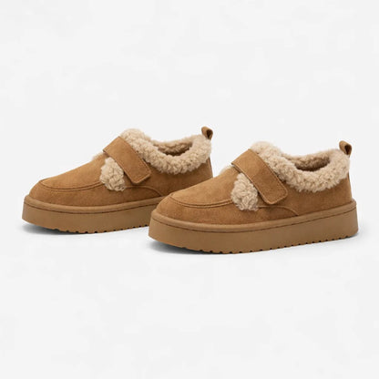 Winter Plush Lined Platform Slip-On Shoes