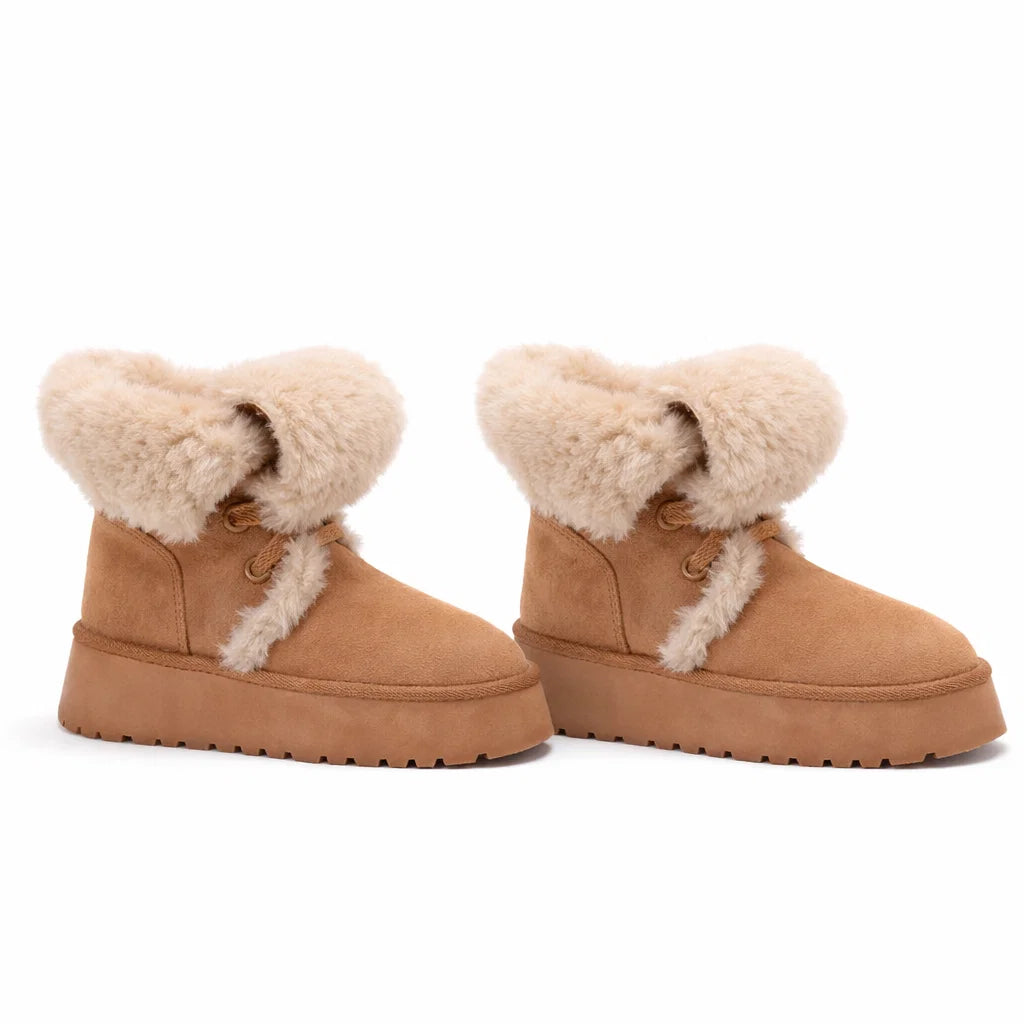 Plush Lined Platform Winter Boots